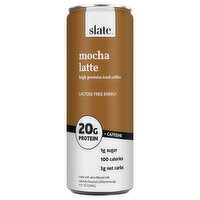 Slate High Protein Mocha Latte Iced Coffee - 11 Fluid ounce