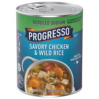 Progresso Chicken and Rice Soup, savory chicken & wild rice - 18.5 Ounce