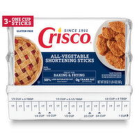 Crisco All-Vegetable Shortening Sticks, Gluten-Free - 3 Each