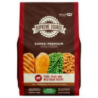 Supreme Source Dog Food, Grain-Free, Pork, Peas and Wild Boar Recipe, Super-Premium