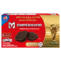 Emperador Sandwich Cookies, Chocolate, 6 Pack - 6 Each