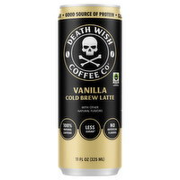 Death Wish Coffee Co Vanilla Cold Brew Latte Coffee - 11 Fluid ounce
