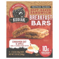 Kodiak Soft-Baked Sandwich Cinnamon Oat & Apple Breakfast Bars - 4 Each
