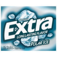 Extra Gum, Sugar Free, Polar Ice - 15 Each