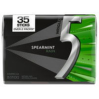 5 Gum, Sugarfree, Spearmint Rain - 35 Each