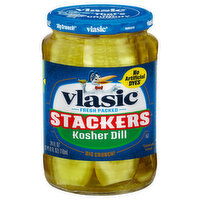 Vlasic Pickles, Kosher Dill, Stackers, Fresh Packed - 24 Fluid ounce