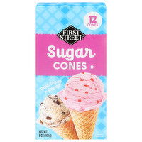 First Street Sugar Cones - 12 Each