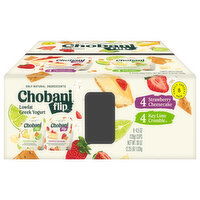 Chobani Yogurt, Greek, Strawberry Cheesecake/Key Lime Crumble, Family Variety 8 Pack, 8 Each