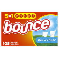 Bounce Fabric Softener Sheets, Outdoor Fresh Scent - 105 Each