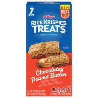 Rice Krispies Treats Rice Squares, Chocolate Peanut Butter, Crispy, 7 Each