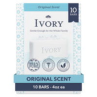 Ivory Original Scent 4 oz., 10 Count, 40 Ounce