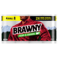 BRAWNY Paper Towels, Tear-A-Square, 2-Ply - 4 Each