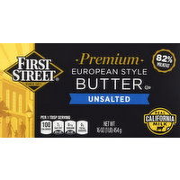 First Street Butter, Unsalted, European Style