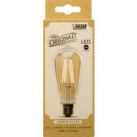 Feit Electric Light Bulb, LED, Amber Glass, 5.5 Watts - 1 Each