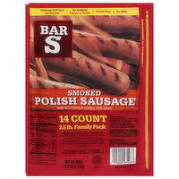 Bar S Smoked Polish Sausage - 14 Each