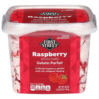 First Street Gelatin Parfait, Raspberry, 2.5 Pound