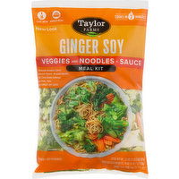 Taylor Farms Meal Kit, Ginger Soy, Veggies and Noodles + Sauce - 22 Ounce