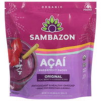 Sambazon Superfruit Packs, Acai, Original Blend, 4 Pack, 4 Each