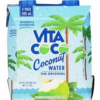 Vita Coco Coconut Water, The Original, 4 Pack, 67.6 Ounce