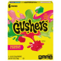 Gushers Fruit Snacks Watermelon Sour Apple - 6 Each