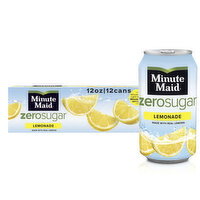 Minute Maid Zero Sugar Lemonade Fridge Pack Cans - 12 Each