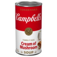 Campbell's Condensed Soup, Cream of Mushroom, Family Size - 22.6 Ounce