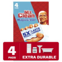 Mr. Clean Magic Eraser Extra Durable Scrubber, Cleaning Pad - 4 Each