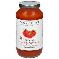 Dave's Gourmet Pasta Sauce, Organic, Hearty Marinara, 24 Ounce