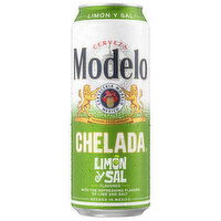 Modelo Chelada Limon Y Sal Malt Beverage - 24 Ounce