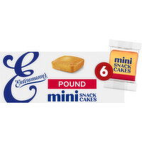 Entenmann's Butter Mini Pound Cakes, 6 packs, 9.25 oz - 6 Each