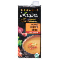 Imagine Chicken Broth, Low Sodium, Organic, Free Range - 32 Ounce