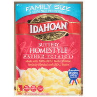 Idahoan Mashed Potatoes, Buttery Homestyle, Family Size, 8 Ounce