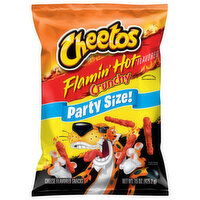 Cheetos Cheese Flavored Snaks, Flamin' Hot Flavored, Crunchy, Party Size - 15 Ounce