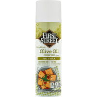 First Street Cooking Spray, Olive Oil, Extra Virgin, No Stick - 17 Ounce