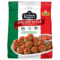 Cooked Perfect Meatballs, Bite Size, Italian Style - 80 Each