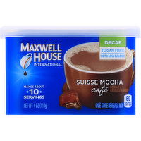 Maxwell House Beverage Mix, Cafe-Style, Decaf, Suisse Mocha - 4 Ounce