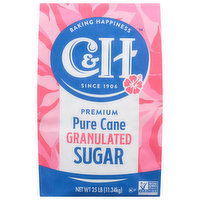 C&H Premium Pure Cane Granulated Sugar, 25 Pound