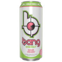 Bang Energy Drink, Sour Heads - 16 Fluid ounce