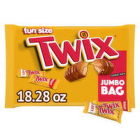 Twix Caramel Fun Size Chocolate Cookie Candy Bars - 18.28 Ounce