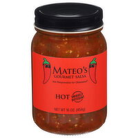 Mateo's Hot Gourmet Salsa - 16 Ounce