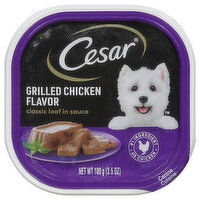 Cesar Canine Cuisine, Grilled Chicken Flavor, Classic Loaf in Sauce - 3.5 Ounce