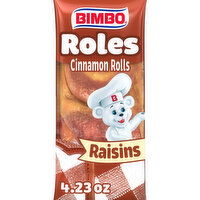 Bimbo Raisin Cinnamon Rolls, Twin Pack, 2 count, 4.23 oz