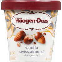 Haagen-Dazs Ice Cream, Vanilla Swiss Almond - 14 Fluid ounce