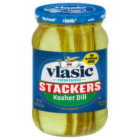 Vlasic Pickles, Kosher Dill, Stackers, Fresh Packed - 16 Fluid ounce