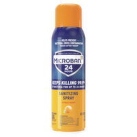 Microban 24 Hour Disinfectant Sanitizing Spray, Citrus Scent, 15 oz - 15 Ounce