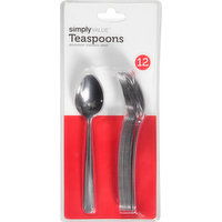 Simply Value Teaspoons - 12 Each