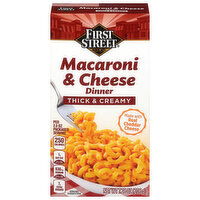 First Street Macaroni & Cheese Dinner, Thick & Creamy, 7.25 Ounce