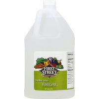 First Street Vinegar, Distilled, White, 128 Ounce