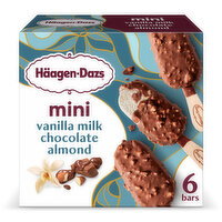 Haagen-Dazs Mini Vanilla Milk Chocolate Almond Ice Cream Bars - 6 Each