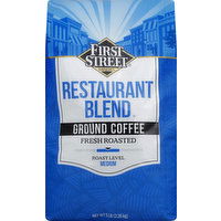 First Street Coffee, Ground, Medium Roast, Restaurant Blend, 80 Ounce